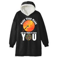 Make Your Mark And See Where It Takes You Dot Day Hooded Wearable Blanket