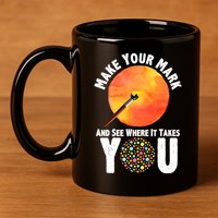 Make Your Mark And See Where It Takes You Dot Day 11oz C Handle Ceramic Mug