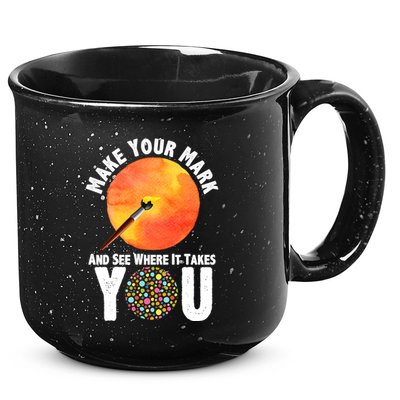 Make Your Mark And See Where It Takes You Dot Day 15oz Campfire Ceramic Mug