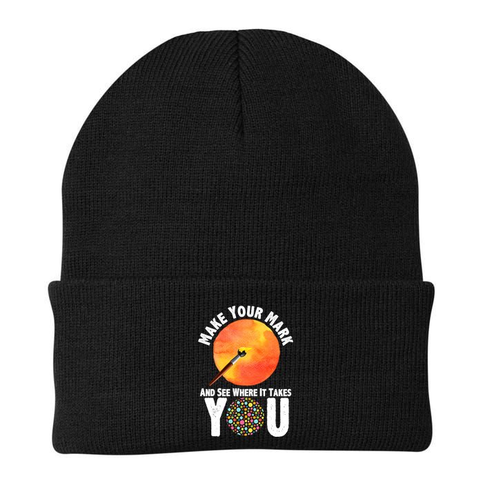 Make Your Mark And See Where It Takes You Dot Day Beanie
