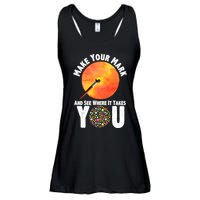 Make Your Mark And See Where It Takes You Dot Day Ladies Essential Flowy Tank