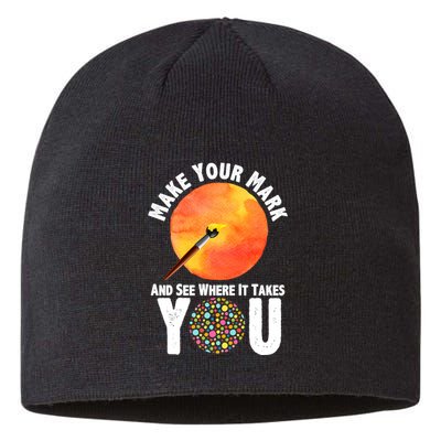 Make Your Mark And See Where It Takes You Dot Day Sustainable Beanie