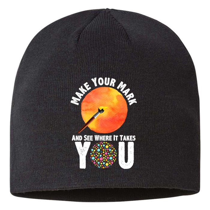Make Your Mark And See Where It Takes You Dot Day Sustainable Beanie