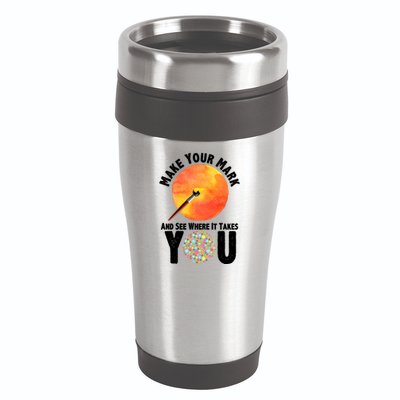 Make Your Mark And See Where It Takes You Dot Day 16oz Travel Tumbler