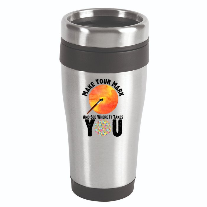 Make Your Mark And See Where It Takes You Dot Day 16oz Travel Tumbler