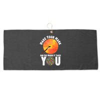 Make Your Mark And See Where It Takes You Dot Day Large Microfiber Waffle Golf Towel