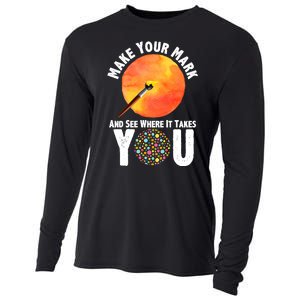 Make Your Mark And See Where It Takes You Dot Day Cooling Performance Long Sleeve Crew