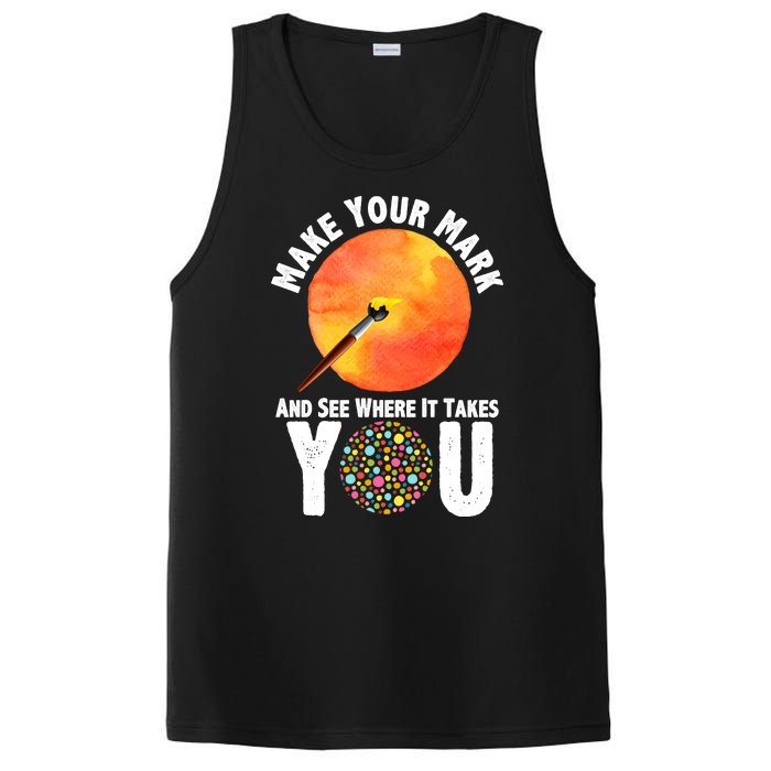 Make Your Mark And See Where It Takes You Dot Day PosiCharge Competitor Tank