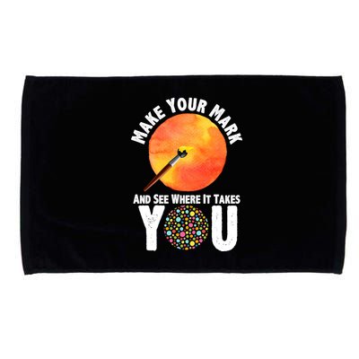 Make Your Mark And See Where It Takes You Dot Day Microfiber Hand Towel