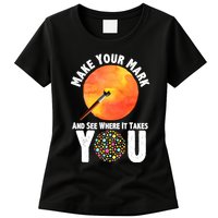 Make Your Mark And See Where It Takes You Dot Day Womens T-Shirt