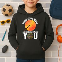 Make Your Mark And See Where It Takes You Dot Day Kids Hoodie