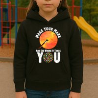 Make Your Mark And See Where It Takes You Dot Day Kids Hoodie