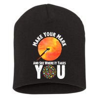 Make Your Mark And See Where It Takes You Dot Day Short Acrylic Beanie