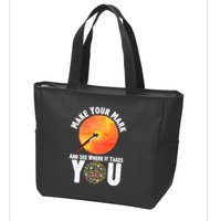 Make Your Mark And See Where It Takes You Dot Day Zip Tote Bag