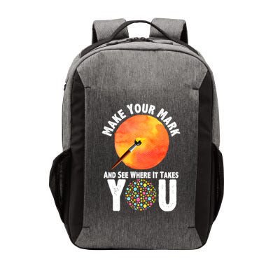 Make Your Mark And See Where It Takes You Dot Day Vector Backpack