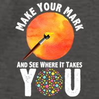 Make Your Mark And See Where It Takes You Dot Day Vector Backpack