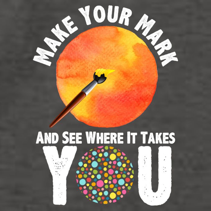 Make Your Mark And See Where It Takes You Dot Day Vector Backpack