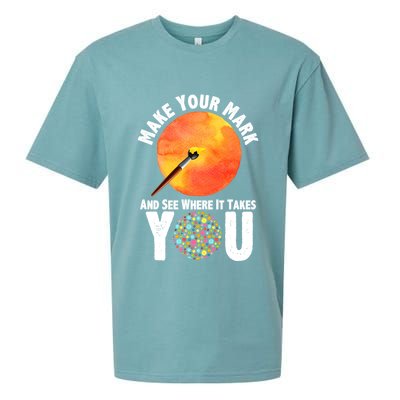 Make Your Mark And See Where It Takes You Dot Day Sueded Cloud Jersey T-Shirt