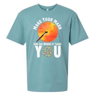 Make Your Mark And See Where It Takes You Dot Day Sueded Cloud Jersey T-Shirt