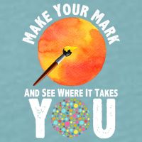 Make Your Mark And See Where It Takes You Dot Day Sueded Cloud Jersey T-Shirt