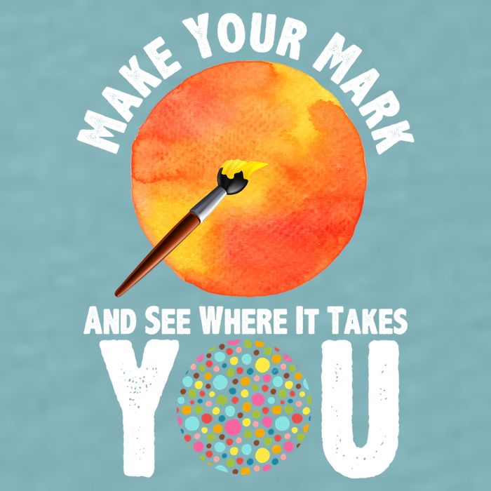 Make Your Mark And See Where It Takes You Dot Day Sueded Cloud Jersey T-Shirt