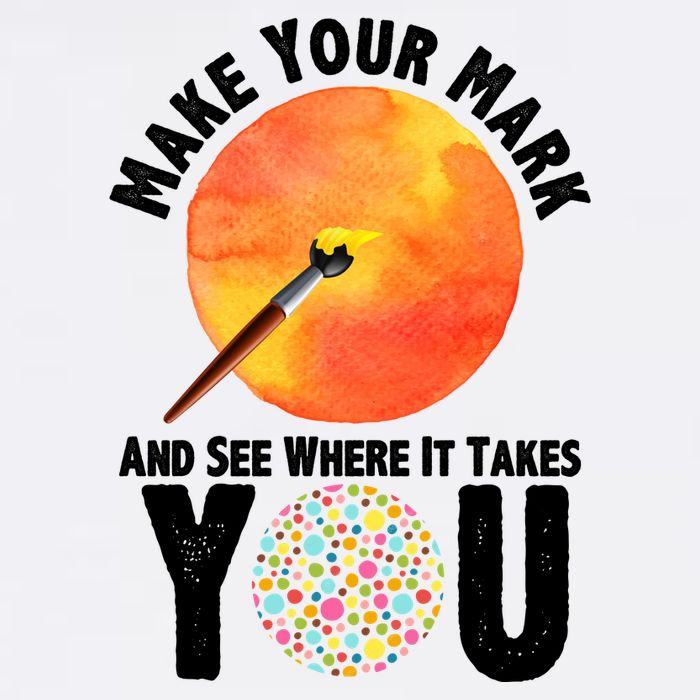 Make Your Mark And See Where It Takes You Dot Day Garment-Dyed Sweatshirt