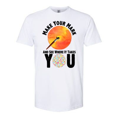 Make Your Mark And See Where It Takes You Dot Day Softstyle CVC T-Shirt