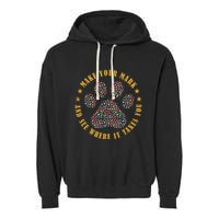 Make Your Mark Dot Day Paw Print Garment-Dyed Fleece Hoodie
