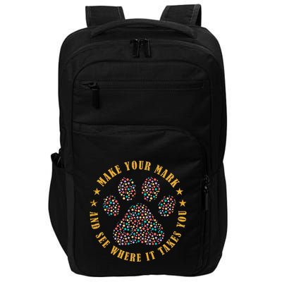 Make Your Mark Dot Day Paw Print Impact Tech Backpack