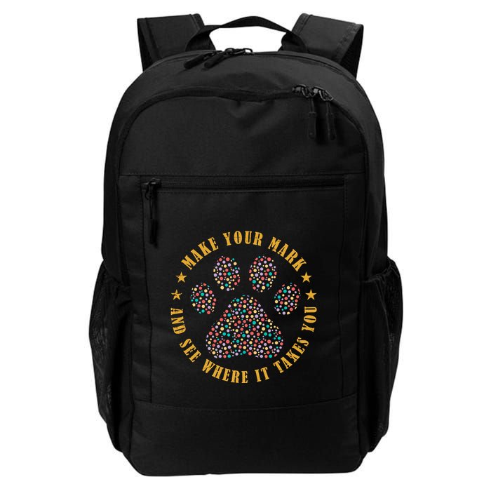 Make Your Mark Dot Day Paw Print Backpack