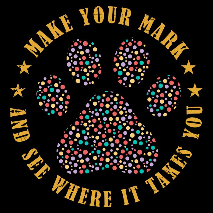 Make Your Mark Dot Day Paw Print Backpack