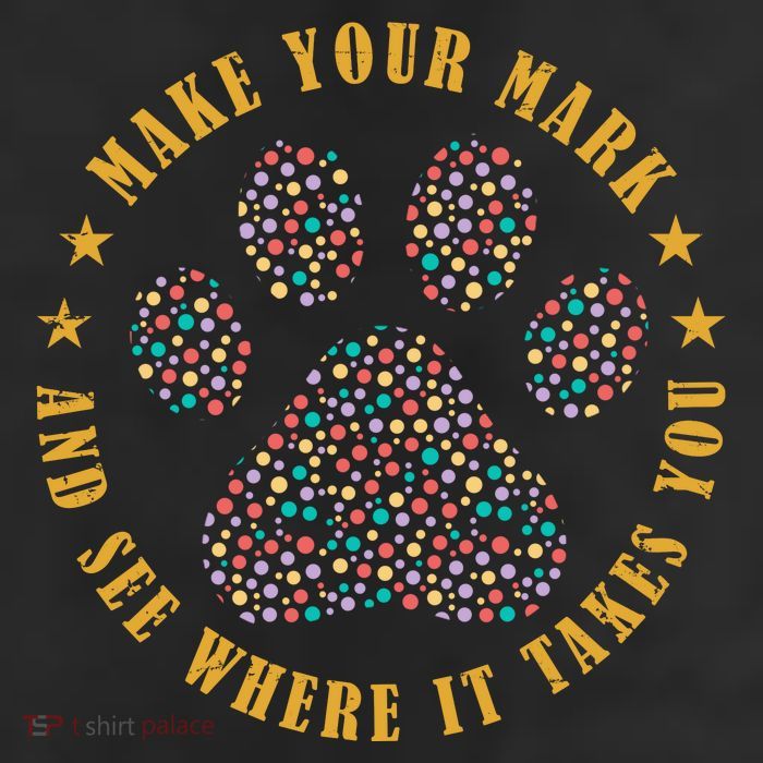 Make Your Mark Dot Day Paw Print Adult Drive Performance Visor
