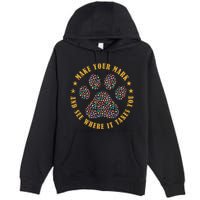 Make Your Mark Dot Day Paw Print Premium Pullover Hoodie
