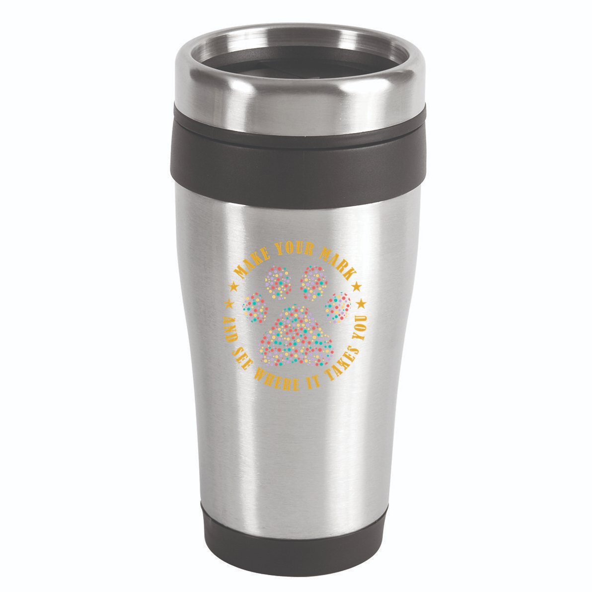 Make Your Mark Dot Day Paw Print 16oz Travel Tumbler