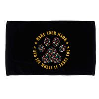 Make Your Mark Dot Day Paw Print Microfiber Hand Towel