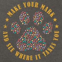 Make Your Mark Dot Day Paw Print Cotton Canvas Backpack