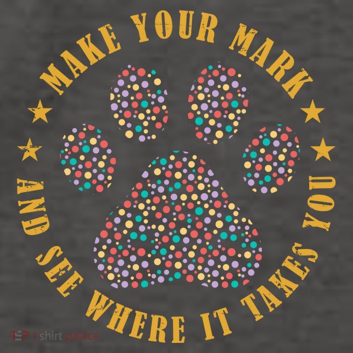 Make Your Mark Dot Day Paw Print Vector Backpack