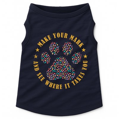 Make Your Mark Dot Day Paw Print Doggie Tank