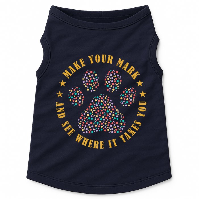 Make Your Mark Dot Day Paw Print Doggie Tank