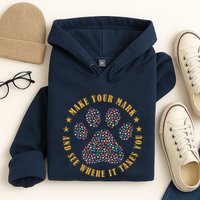 Make Your Mark Dot Day Paw Print Hoodie