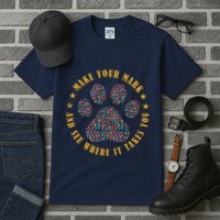 Make Your Mark Dot Day Paw Print Tall T-Shirt