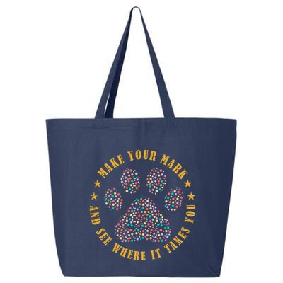 Make Your Mark Dot Day Paw Print 25L Jumbo Tote