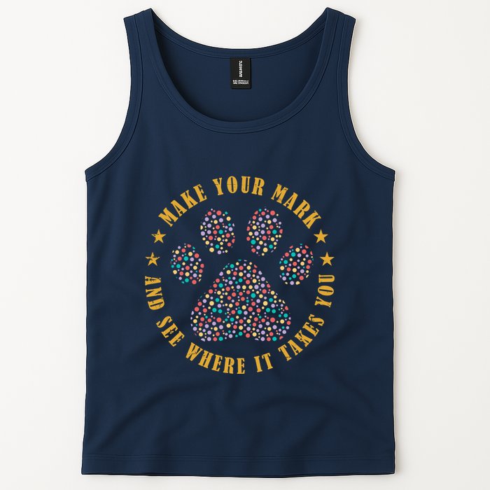 Make Your Mark Dot Day Paw Print Tank Top