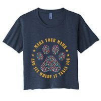 Make Your Mark Dot Day Paw Print Crop Top