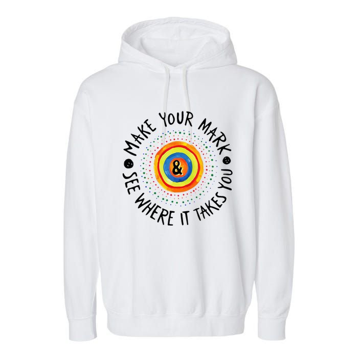 Make Your Mark International Dot Day Colorful Garment-Dyed Fleece Hoodie