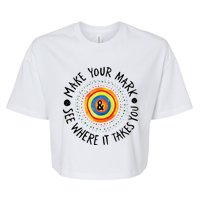 Make Your Mark International Dot Day Colorful Bella+Canvas Jersey Crop Tee