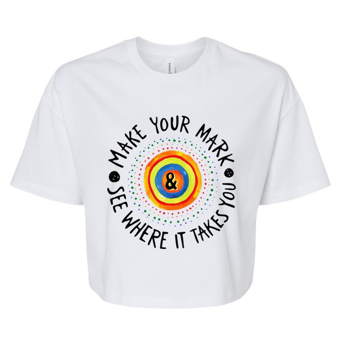 Make Your Mark International Dot Day Colorful Bella+Canvas Jersey Crop Tee