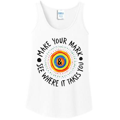 Make Your Mark International Dot Day Colorful Ladies Essential Tank