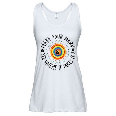 Make Your Mark International Dot Day Colorful Ladies Essential Flowy Tank