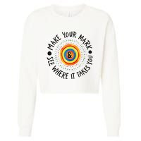 Make Your Mark International Dot Day Colorful Cropped Pullover Crew